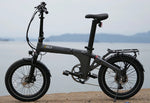Eole X Pro folding eBike by lakeside, displaying portability and style.