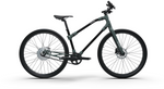 Stylish Essential Boost bicycle in muted green, perfect for eco-friendly city rides.