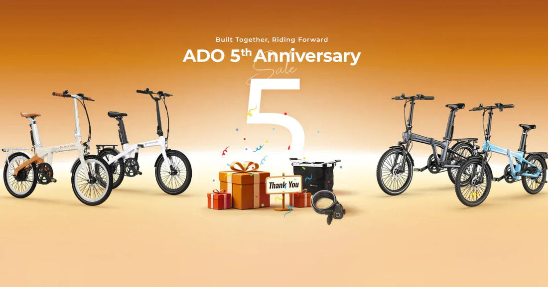 ADO E-Bikes 5th Anniversary | Uni-trax Celebrates 5 Years of Award-Winning Electric Bikes With Exclusive Offers