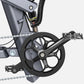 Precision-engineered crankset and pedal assembly of Engwe X26 electric bike, designed for optimal power transfer.