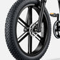 Robust tire and disc brake system of Engwe X26 ebike, highlighting its all-terrain and safety features.