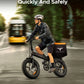EP-2 Pro 120 km Range Max Speed 25 km/h Front Suspension Foldable E-bike