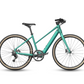 Teal Fiido C22 eBike with sleek frame and thin tires profile view.