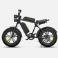 Robust Engwe M20 electric bike with dual batteries and fat tires for versatile terrain riding.