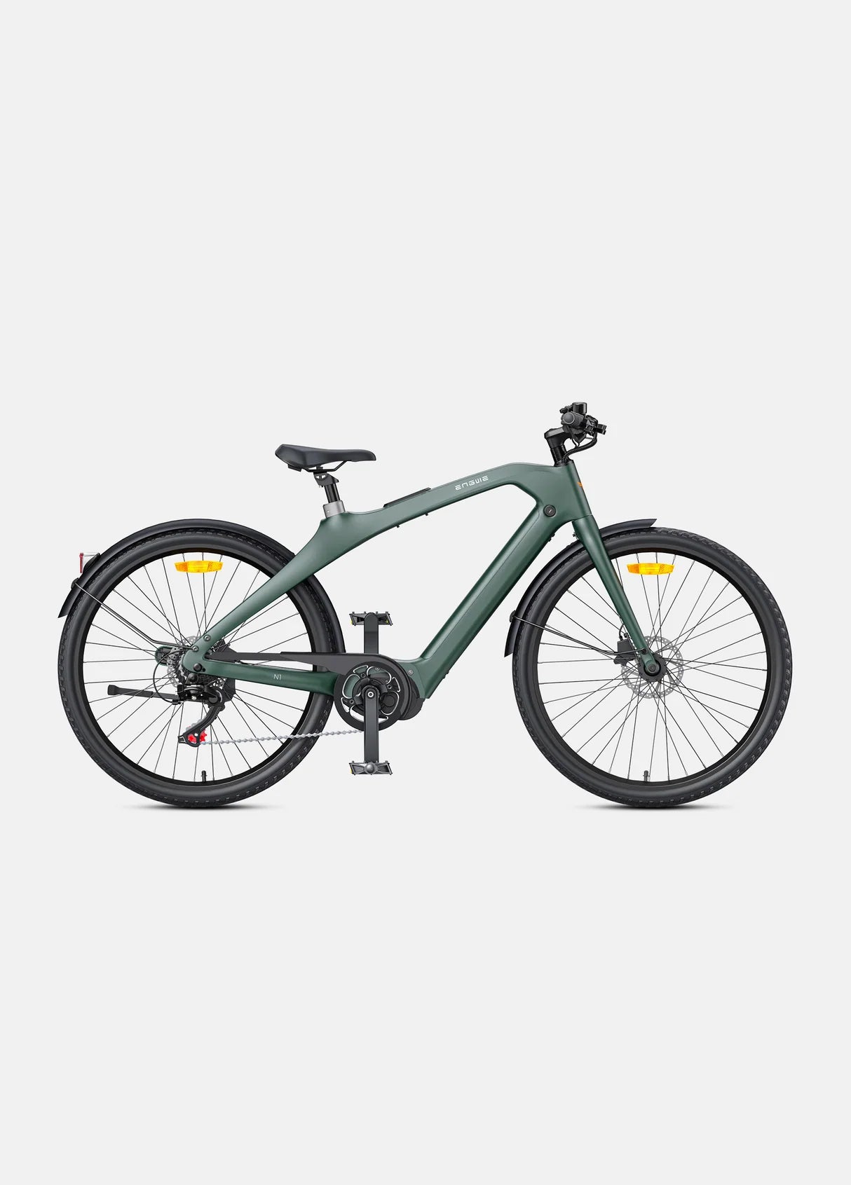 NEW! ENGWE N1 Pro 250W Mid-drive Motor, 80Nm Torque Carbon Fiber City E-bike