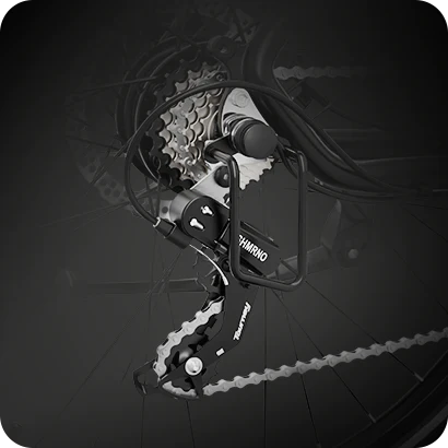 The Shimano 7-speed chain drive offers unmatched power and smoothness, ensuring peak performance on any terrain - ideal for cyclists aiming for efficiency and reliability.