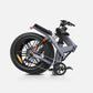 Folded Engwe X26 ebike emphasizing its compact design for easy storage and transport.
