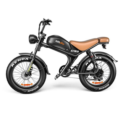 Emoko C93 48V Fast Moped-style Ebike Fat Tire 1000w Motor for adults
