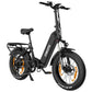 Front view of the Eskute Star eBike highlighting the headlight and robust tire tread.