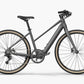 Charcoal gray Fiido C22 eBike with a minimalist design and smooth tires.