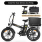 Emoko C94 Cargo Food Delivery ebike Non-foldable 150-200KM Long Range 48V 20*4 Inch Fat Tire Electric Bicycle