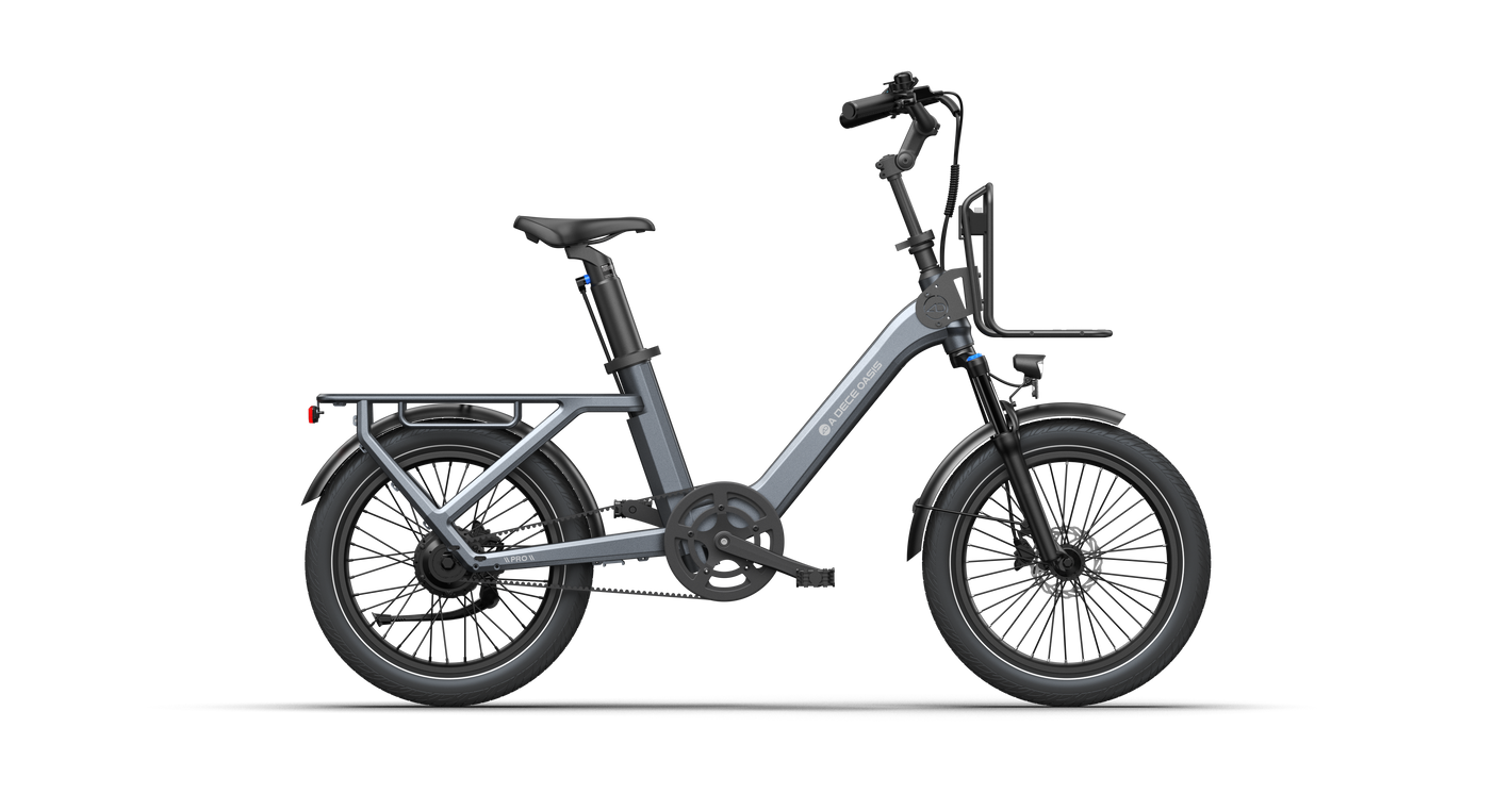 ADO Air One Pro – Family Folding E-Bike with 2-Speed Auto, Belt Drive, Hydraulic Brakes