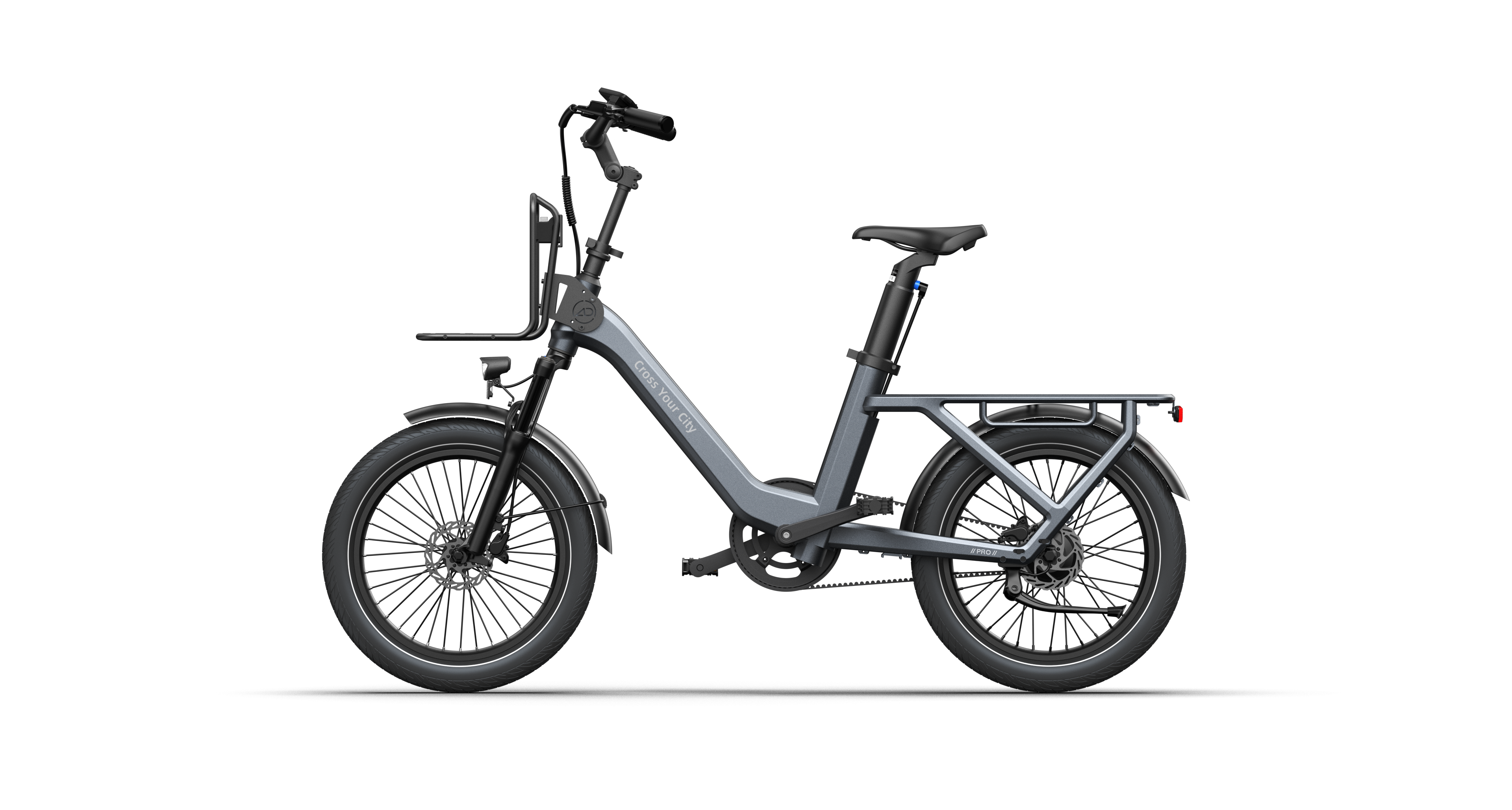cross your city klapprad ADO Air One Pro – Family Folding E-Bike with 2-Speed Auto, Belt Drive,