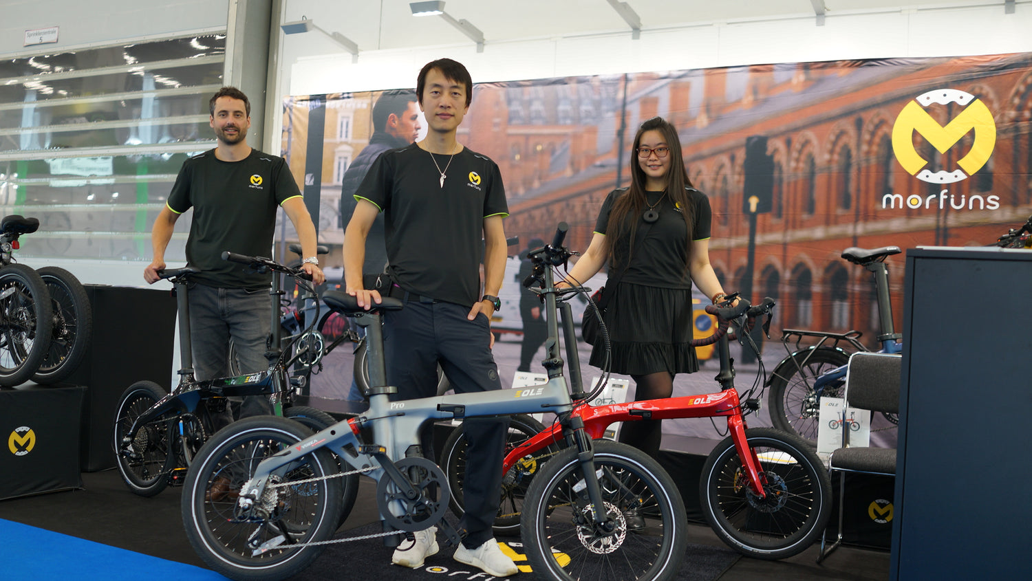 Meet the Unitrax team holding on to the Morfuns Ebikes inlcuding Eole X and Eole S
