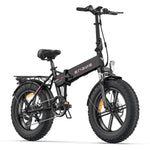 Side view of a black Engwe EP2 Pro ebike, showcasing its design for multi functions