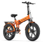 Angle view of a vibrant orange Engwe EP2 Pro ebike, showcasing its design for multi functions