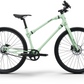 Mint green Ref Essential bike, combining modern aesthetics with sustainable transportation for an active lifestyle.