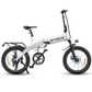 White Engwe C20 Pro electric bicycle with a step-through frame, side angle.