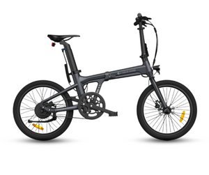 Compact Air 20 folding electric bike in action, showcasing its lightweight design and efficient electric motor for urban commuting.